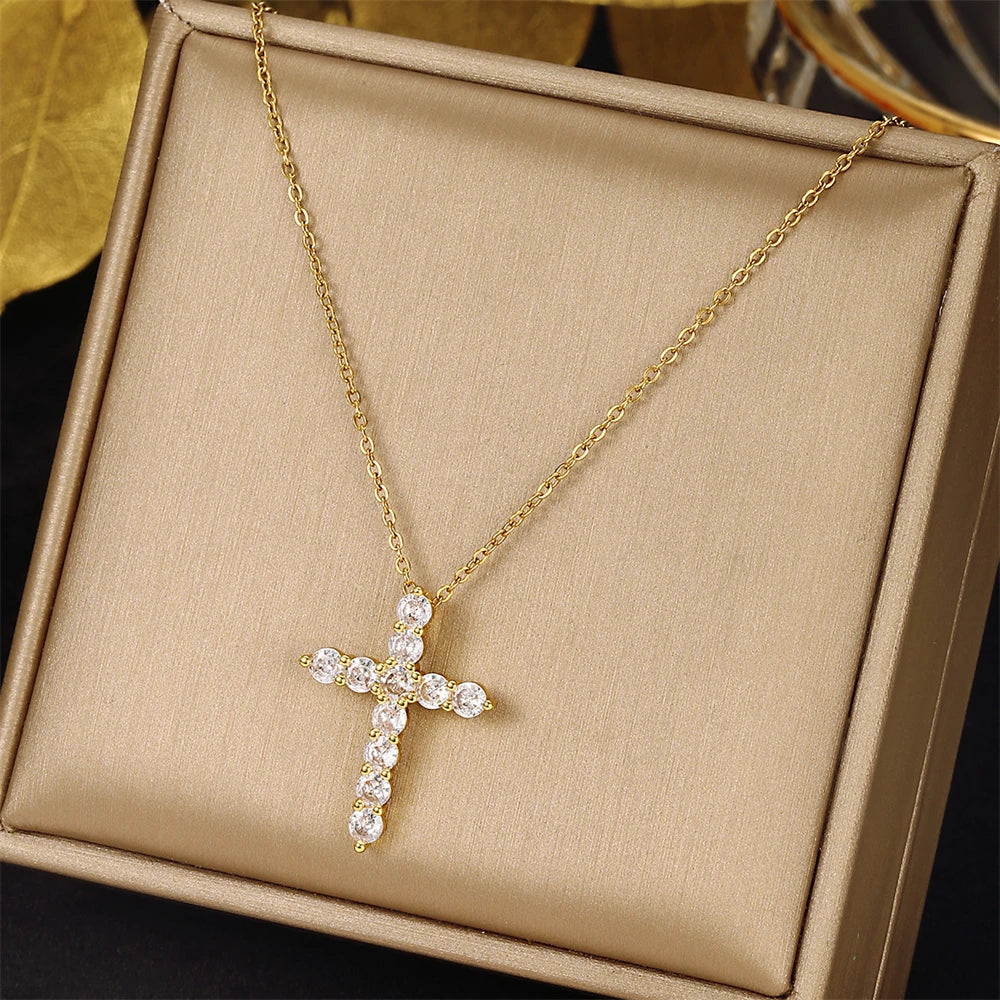 Ethereal Cross Necklace